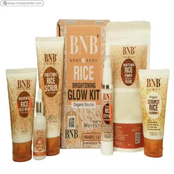 BNB Organic Rice Glow Day Care Essentials (Facewash + Cream + Serum)
