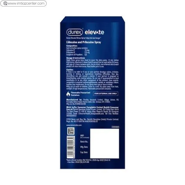 Durex Elevate Climax Delay Spray In Pakistan image 3