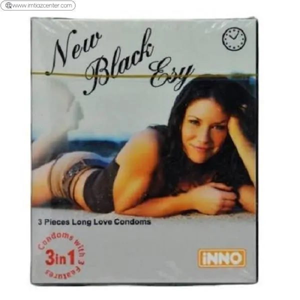 Inno Black Esy 3 In 1 Condom