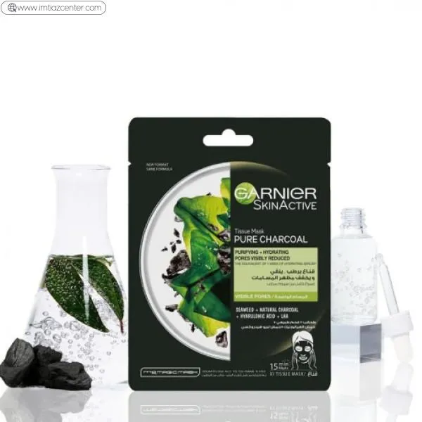 Pure Charcoal Tissue Face Mask image 2