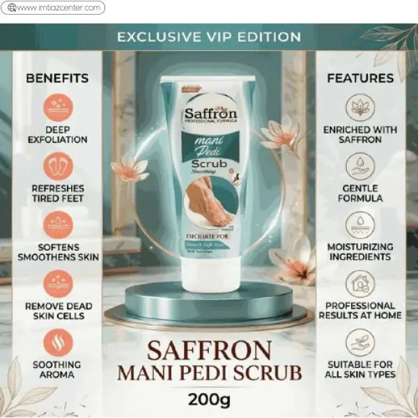 Saffron Meni Pedi Scrub image 3