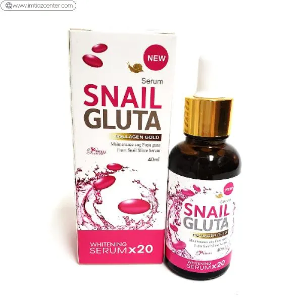 Snail Gluta Collagen Gold Whitening Serum for Skin Glow